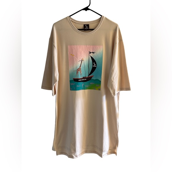 YEMA Captain Giraffe Dress Tee in Lalibela (Size: Large) - Picture 6 of 7